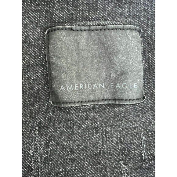 American Eagle Outfitters Vintage Distressed Denim Tote Bag Gold Rush Sactown - Picture 4 of 7